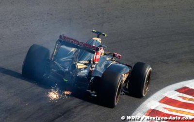Maldonado rapidement éliminé de la course