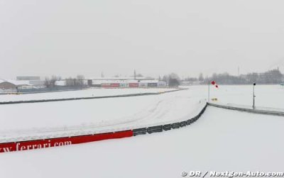 Bad news for Ferrari: Fiorano snowed under!