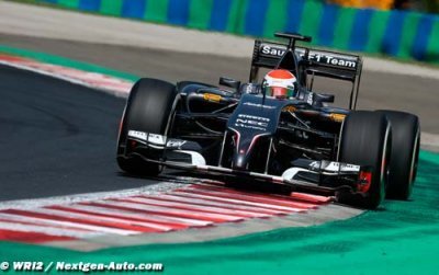 Sauber s’éloigne des dernières lignes de la grille de départ