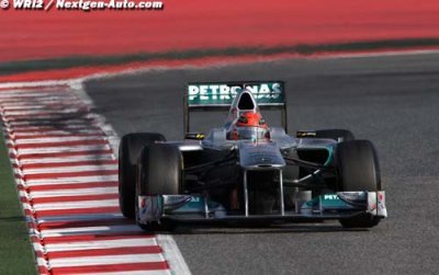 Barcelone&nbsp;: Schumacher meilleur temps du jour