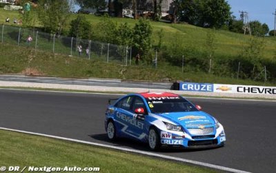 Suzuka, Libres 2&nbsp;: Menu devant Huff et Monje