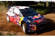 Loeb attaque en tête du rallye
