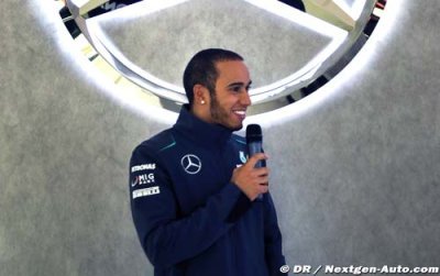 Hamilton dans Top Gear en février