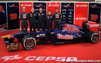 Une équipe Toro Rosso nouveau look en 2013