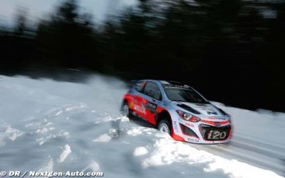 Strong start for the Hyundai trio in Rally Sweden’s winter wonderland