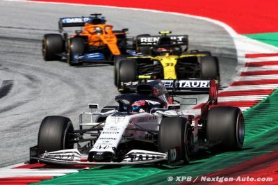 Gasly est satisfait de sa septième place en Autriche, Kvyat frustré