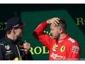 Verstappen se sent plus proche de Vettel que de Hamilton