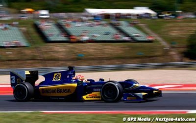 Hungaroring, Qualifying : Felipe Nasr dashes to maiden GP2 pole