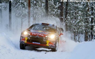 Les Citroën DS3 WRC progressent au classement