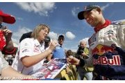 Sébastien Ogier sur le podium provisoire
