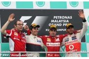 Alonso holds off heroic Perez to win rain struck Malaysian GP