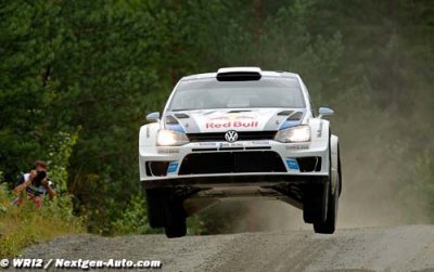 Volkswagen driver Ogier sitting in second