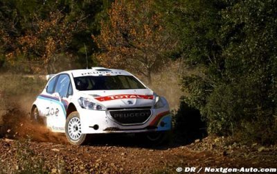 Craig Breen en tests avec la Peugeot 208 R5