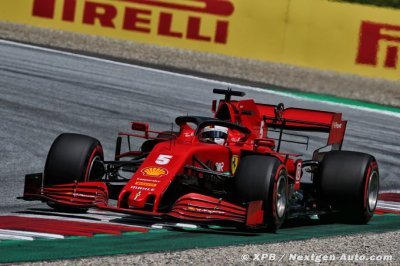 Vettel ravi de pouvoir comparer et tester la SF1000 évoluée sur le même circuit