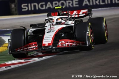 Après les Libres, Haas F1 est rapide sur un tour à Singapour mais...