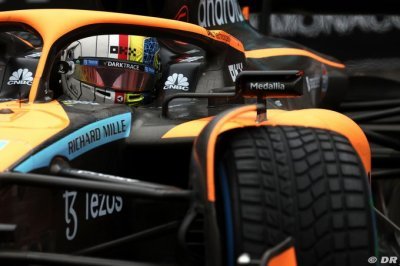 Norris n’est pas encore totalement à l’aise à bord de sa McLaren