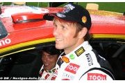 Petter Solberg on the podium in Bulgaria
