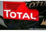 Pas de logo Total sur la Lotus de 2015
