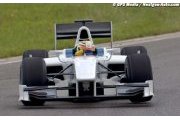 Giorgio Pantano at the wheel of the GP2/11 car