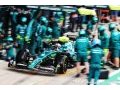 Aston Martin F1 rodait ses pneus en s'entraînant aux pitstops