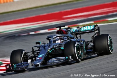 Essais de Barcelone I, Jour 1&nbsp;: Hamilton conclut en tête