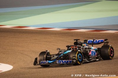Alpine F1 ajoute 111 tours au compteur de l’A524 à Bahreïn