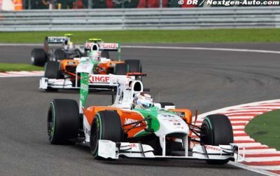 Force India restera avec Mercedes en 2011
