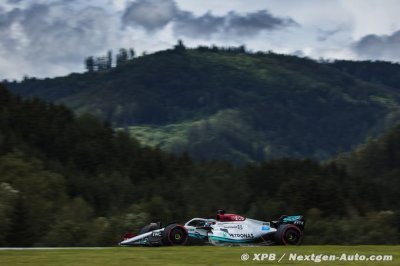 Russell&nbsp;: Un peu plus lent que prévu face aux Red Bull et Ferrari