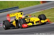 Jan Charouz demonstrates the Renault R29 at Brno