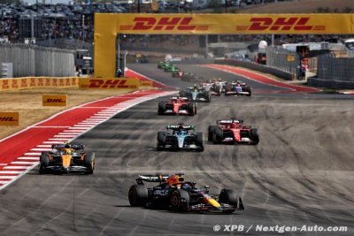 Verstappen s’impose au Sprint F1 d’Austin devant Sainz et Norris