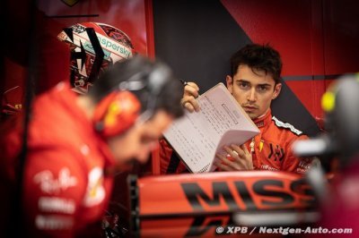 Leclerc reverts to low-tech pen and notebook