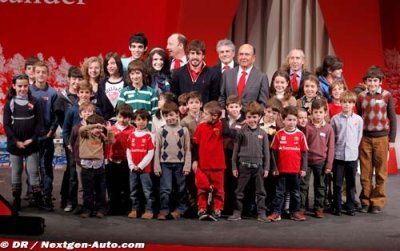 Christmas at the home of Santander for Fernando Alonso