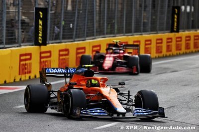 Norris arrache un top 5 presque inespéré à Bakou, Ricciardo 9e