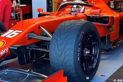 Leclerc et Ferrari ont testé les pneus pluie Pirelli pour 2022 