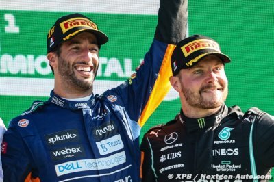 Ricciardo ne s’inquiète pas pour Bottas et son défi chez Alfa Romeo