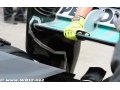 Both Mercedes cars used F-duct in qualifying