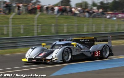 Audi R18 TDI in third place on its debut