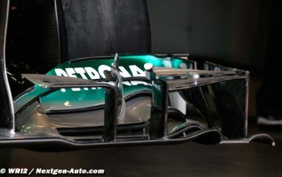 Mercedes using infrared camera to monitor tyres