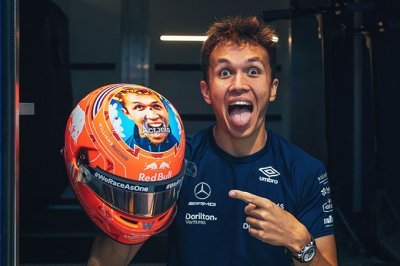 Albon révèle le design de son casque qu’il n’a pu utiliser à Monza