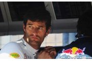 Mark Webber a mis un peu d'eau dans son vin