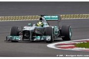 Rosberg a eu du mal avec les pneus à l'arrière