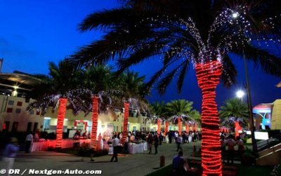 Le GP de Bahreïn au coucher du soleil et de nuit en 2014