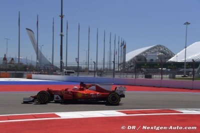 Sebastian Vettel on pole in Russia