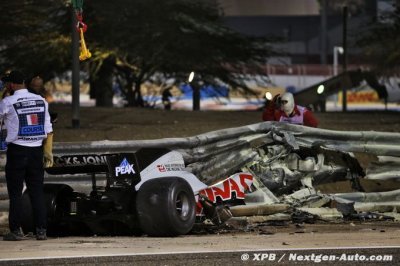 Leclerc est soulagé après l’accident ’horrible’ de Grosjean