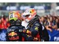 Perez salue 'l'énorme saison' de Verstappen chez Red Bull