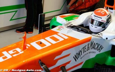 Adrian Sutil furieux après son drive-through
