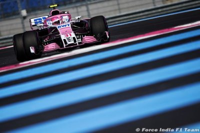 Ocon devance Pérez mais rate la Q3 en France