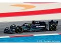La Mercedes F1 W14 en perte d'équilibre ce matin à Bahreïn