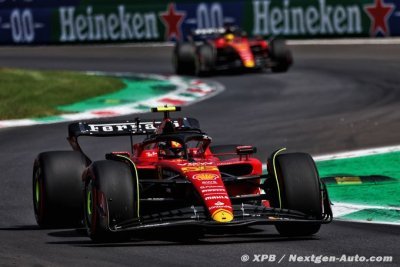 Sainz place Ferrari en pole devant les tifosi, Verstappen 2e