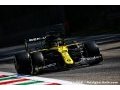Renault F1 a exécuté le programme prévu aujourd'hui à Monza